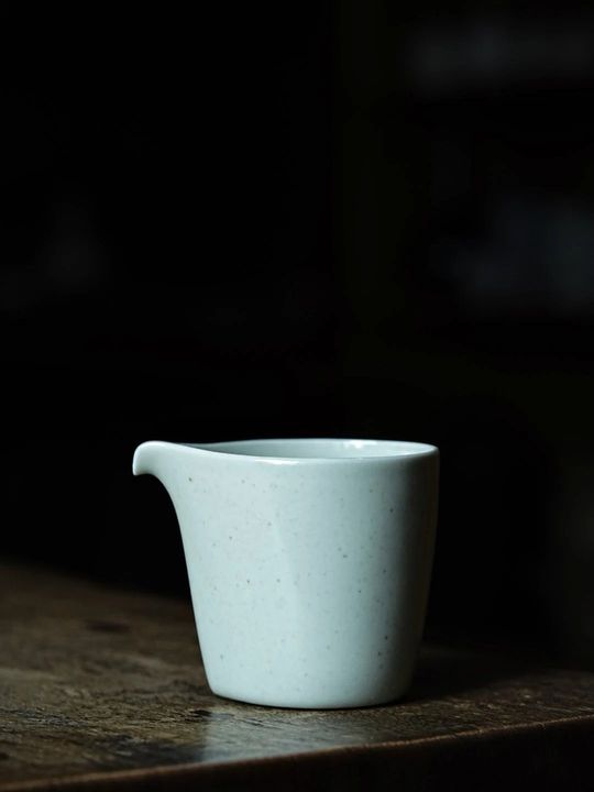 隐山堂｜麻青匀釉公道杯