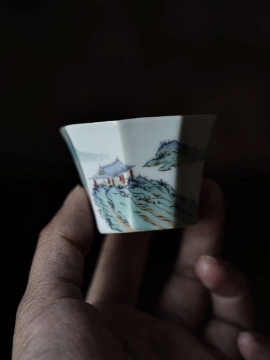 雲由拟古｜青绿山水八方｜一套五只